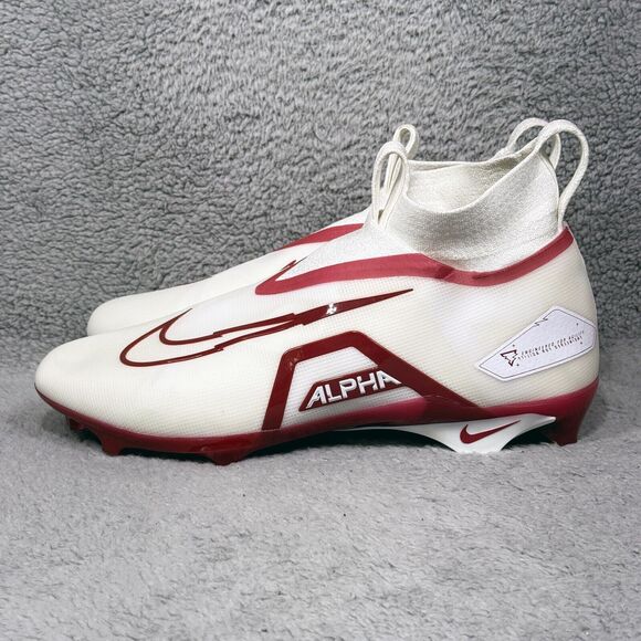 Nike Alpha Menace Elite 3 Mens Size 16 Football Shoes Cleats White Dark Red main image 5